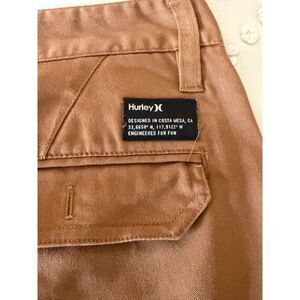 Hurley Men’s Brown Chino Pants Size 32 Straight Leg Casual Khaki